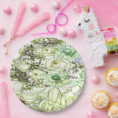 緑色エレガントクラシックデザイン紙pl ペーパープレート (パーティー)