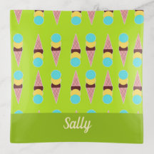 緑色カラフルに氷が張る