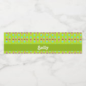 緑色カラフルのアイスクリーム ペットボトルラベル (シングルラベル)