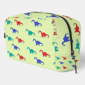 緑色カラフルの恐竜の模様 ドップキット (右コーナー)