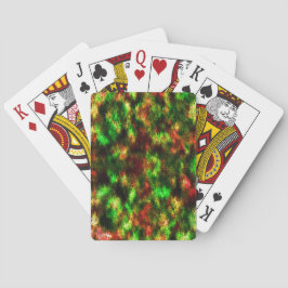 緑色カラフル、黄色から赤、羽毛効果 トランプ