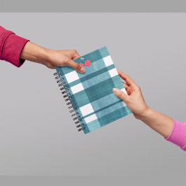 緑色シンプルのギンガム ノートブック