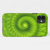 緑色スパイラルフラクタル Case-Mate iPhoneケース (裏面(横))