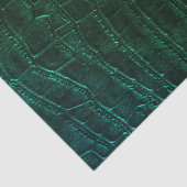 緑色フェイクアリゲーターレザープリントテクスチャー動物 薄葉紙 (詳細)