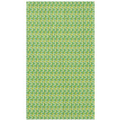 緑色モダンの黄色い三角形の幾何学的パターン テーブルクロス (正面)