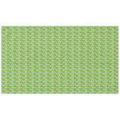 緑色モダンの黄色い三角形の幾何学的パターン テーブルクロス (正面(横))