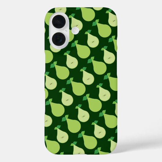 緑色モダンのPear iPhoneケース Case-Mate iPhoneケース (裏面)
