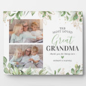 緑色写真素晴らし祖母プラーク フォトプラーク (正面)