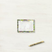 緑色多肉株 ポストイット (デスク上)