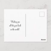 緑色多肉株 ポストカード (裏面)