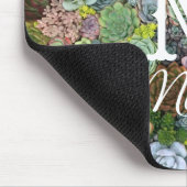 緑色多肉株 マウスパッド (コーナー)