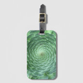 緑色多肉植物 ラゲッジタグ (正面縦)