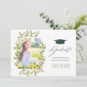 緑色幾何学卒業 案内状 (スタンド正面)