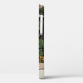 緑色植物付き緑色木製扉 Case-Mate iPhoneケース (裏面 / 左)