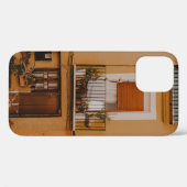 緑色植物付き茶色木枠 Case-Mate iPhoneケース (裏面 (横))