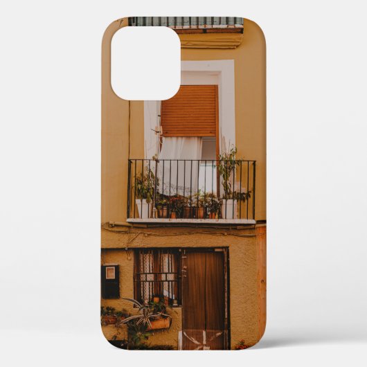 緑色植物付き茶色木枠 Case-Mate iPhoneケース (裏面)