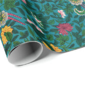 緑色植物型包み紙 ラッピングペーパー (ロールコーナー)