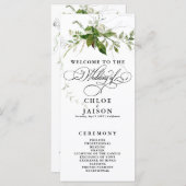 緑色植物学水彩書道プログラム (正面/裏面)