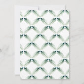 緑色植物水彩模様 |ありがとうございます サンキューカード (裏面)