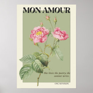 緑色植物花ポスタールームデコール ポスター