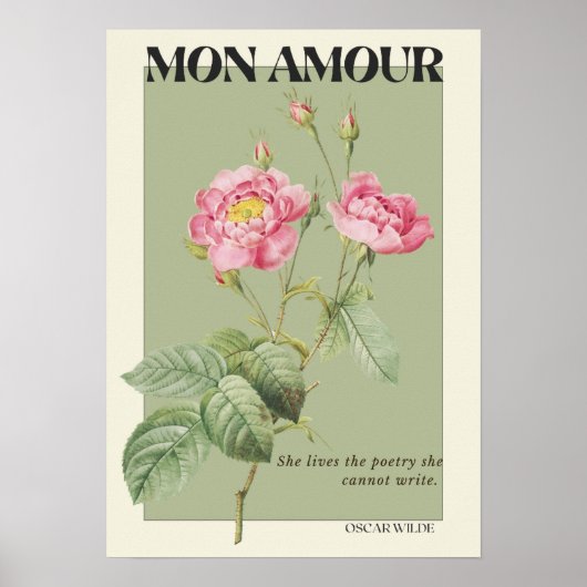 緑色植物花ポスタールームデコール ポスター (正面)