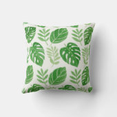 緑色水彩植物離れの鮮やかかわいらしく クッション (裏面)