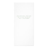 緑色水彩色枠 | サロン価格表 ラックカード (裏面)