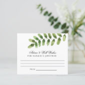 緑色水彩葉結婚披露宴アドバイス (スタンド正面)