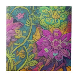 緑色無地カエル用セラミックタイルセット タイル