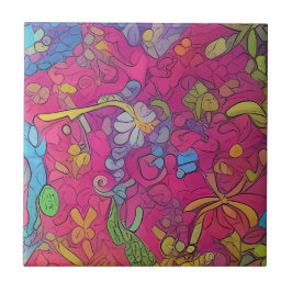 緑色無地カエル用セラミックタイルセット タイル