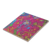 緑色無地カエル用セラミックタイルセット タイル (側面)