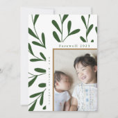 緑色白フレーム写真別れ2023 シーズンカード (正面)