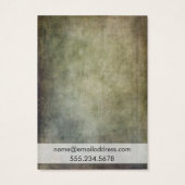 緑色素朴イエローイヤリングホルダー表示カード (裏面)