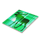 緑色素朴ムース壁瓦 タイル (側面)