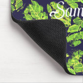 緑色自然アクリル絵を描リーフ マウスパッド (コーナー)