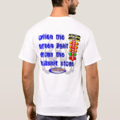緑色航法燈はTシャツを落とします Tシャツ (裏面)