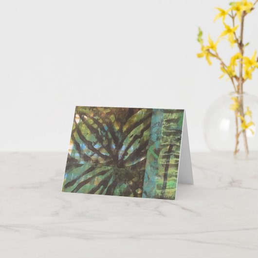 緑色航法燈 カード (黄色い花)