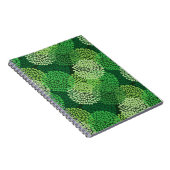 緑色花柄 ノートブック (右側)