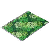 緑色花柄 ノートブック (左側)