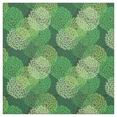 緑色花柄 ファブリック (見本)