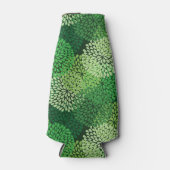 緑色花柄 ボトルクーラー (正面)