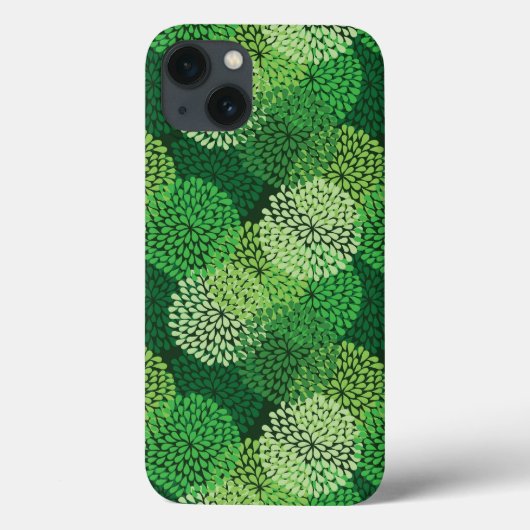 緑色花柄 Case-Mate iPhoneケース (裏面)