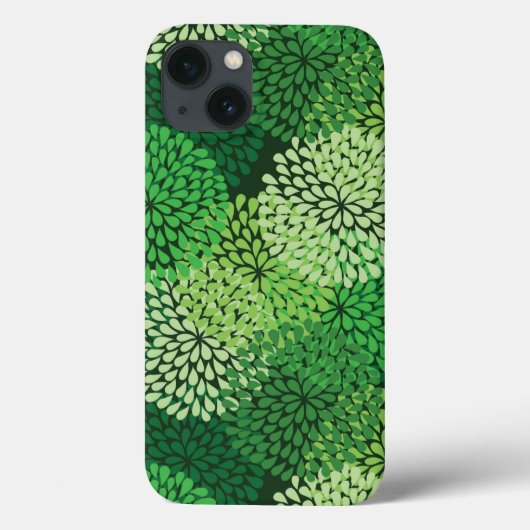 緑色花柄 Case-Mate iPhoneケース (裏面)
