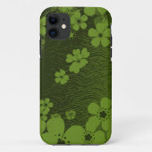 緑色花柄 Case-Mate iPhoneケース (裏面)