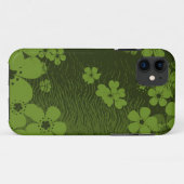 緑色花柄 Case-Mate iPhoneケース (裏面(横))