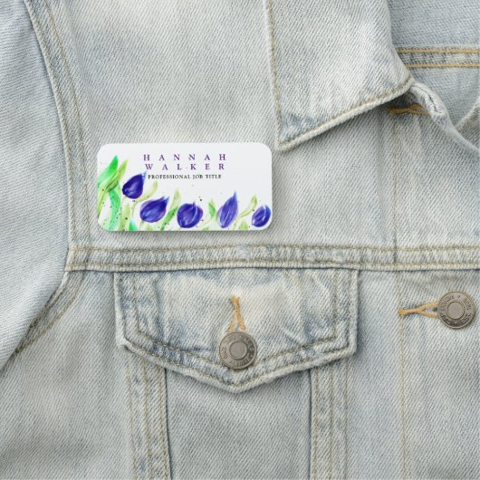 緑色草花 名札 (インサイチュ)