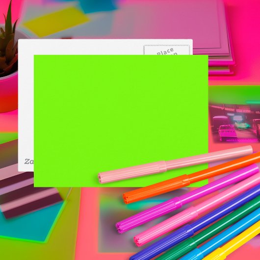 緑色蛍光 ポストカード