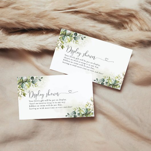 緑色表示シャワー囲いカード エンクロージャーカード