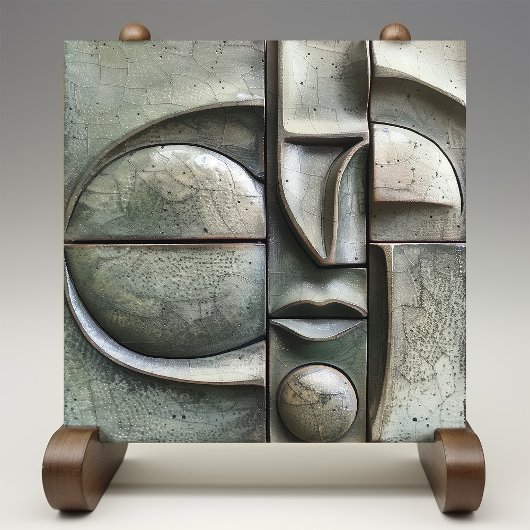 緑色視覚抽象芸術セラミックタイル タイル