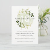 緑色金ゴールド葉リーススイート16誕生日カード サンキューカード (スタンド正面)